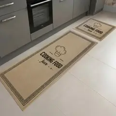 KIDSHOP - Kit De 2 Tapetes Para Cocina, Uno Grande Y Uno Pequeño