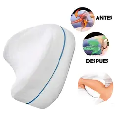 GENERICO - Almohada Triangular Ortopédica Lavable de Espuma Viscoelástica para Piernas