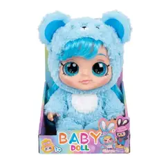 GENERICO - Muñeca Bebé Ojos Grandes Pijama De Peluche