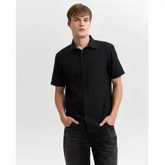 AMERICANINO - Camisa Hombre Manga Corta Cuello Clásico