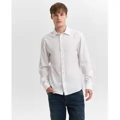 AMERICANINO - Camisa Hombre Classic Fit Manga Larga 100% Algodón