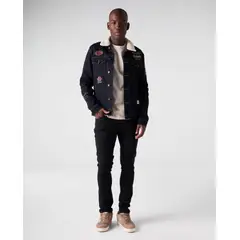 AMERICANINO - Jean Hombre Slim Fit Tiro Bajo Bota Recta