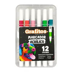 GENERICO - Marcadores Acrílicos Grafitos x12