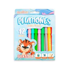 GENERICO - Plumones Grafitos De Colores Pasteles