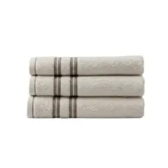 CANNON - Toallas De Manos En Algodón X 3 Unidades Doble Secado Grande 70cm x 40cm Hogar Color Beige