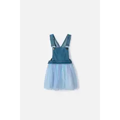 LITTLEMIC - Vestido de con tull multicolor para niña 2t a 6t