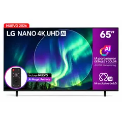 LG - Televisor 65 Pulgadas Nano 4K – UHD LED Smart TV 65NU855BPSA
