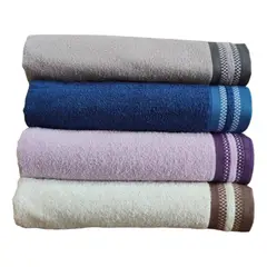 CANNON - Toallas De Baño En Algodon X 4 Unidades Doble Secado 150cm x 70cm Colores Surtidos Opción 6