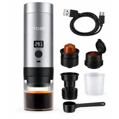 TOBI - Cafetera Portátil TB-984 3 En 1 200 ml Recargable USB-C