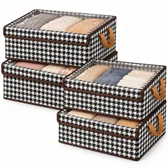 ONE PIXEL - Cestas Organizadoras Para Hogar Plegables Con Soportes Y Tapas X4 UND