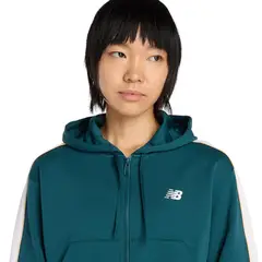 NEW BALANCE - Chaqueta Deportiva NewBalance Original Interlock Verde Mujer