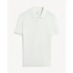 SEVEN SEVEN - Polo En Tejido Piqué Para Hombre Marfil