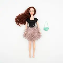 GENERICO - Muñeca De Moda Vestido Felpa Y Bolso Cámara