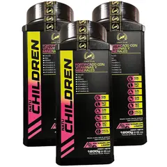 VITAL - Minerales para niños Calcio + Zinc + Hierro y Vitamina C, A, E, B5, B6 x3