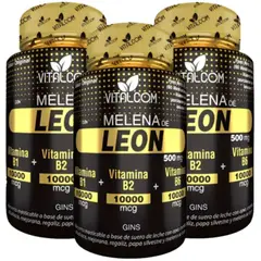 VITAL - Melena De León con Vitamina B1 y B2 - Potencia Rendimiento x3