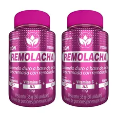 VITAL - Remolacha con Hierro, Magnesio y Vitamina C para el Bienestar Diario x2