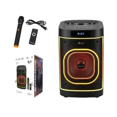 NOBELSOUND - Parlante Karaoke Bluetooth con Micrófono y Luces LED