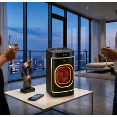 NOBELSOUND - Bafle Portátil 40W con Micrófono Inalámbrico