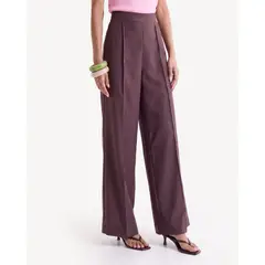 SEVEN SEVEN - Pantalón Bota Ancha Para Mujer Café