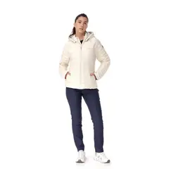 TOPARA - Chaqueta Térmica Básica para Mujer Chiloé Blanca