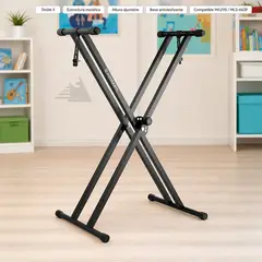 AMERICAN GENERICS - Soporte Plegable para Piano con 4 Brazos Ajustable