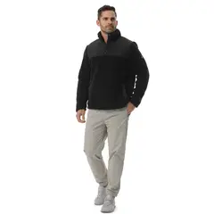 TOPARA - Buzo Térmico Cerrado Hombre Cusco Negro