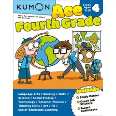 KUMHO - Libro Educativo Kumon Ace Fourth Grade Para Niños
