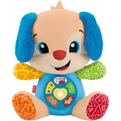 MATTEL - Peluche Azul Smart Stages Puppy Laugh Learn Musical Fisher Price En Ingles