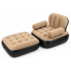 ONE PIXEL - Sofá Cama Inflable Multifuncional 2 en 1 con Reposabrazos