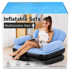 ONE PIXEL - Sofá Cama Inflable Multifuncional 2 en 1 con Reposabrazos