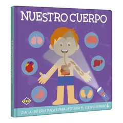 LEXUS - Libro Infantil Nuestro Cuerpo - Descubre con Linterna Mágica de Cartón