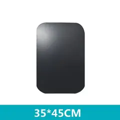 GENERICO - Placa de Metal para Soporte Magnético (35x45 mm) – Lámina Metálica Adhesiva Negra para Celular