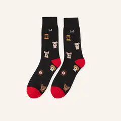 MARIO HERNANDEZ - Medias Perros Esencial Negro MH Socks