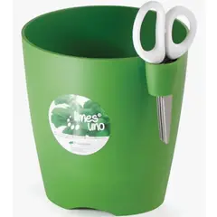 GENERICO - Matera Redonda Para Huertos 16 Cm En Polipropileno Color Verde