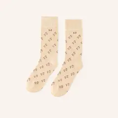 MARIO HERNANDEZ - Medias Unicornio Extrafina Beige MH Socks