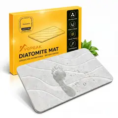 GENERICO - Tapete De Baño Premium Piedra Diatomita Absorbente Antideslizante