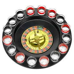 GENERICO - Ruleta De Shots 16 Copas Juego De Fiesta Para Adultos Ruleta Casino Para Beber