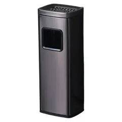 TRIPLE CLEAN - Caneca de basura con cenicero 10 litros con recipiente interno