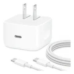 GENERICO - Cargador Dinamico Carga Rapida 60/40w + Cable Compatible Para Iphone 15, 16, 17, pro y pro max