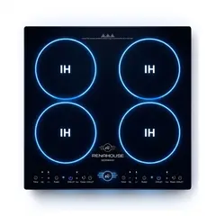 RENAHOUSE - Estufa De Inducción 4 Puestos 3600W Empotrable 110V