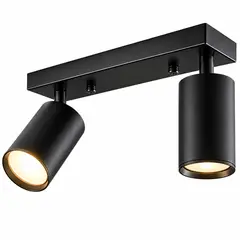 ONE PIXEL - Lamparas Tipo Riel 2 Focos Iluminacion Led Con Estructura Para Techos