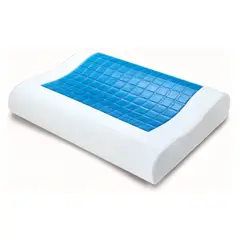 GENERICO - Almohada Ortopédica Con Memoria Y Gel Refrescante Energy Plus 60x40cm Ergonómica Antiácaros Hipoaler