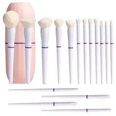 BS - Juego De 16 Brochas De Maquillaje Profesionales Bs-mall