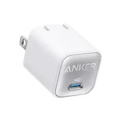 ANKER - Cargador Nano A2147 USB-C Power Delivery 30W Carga Rápida Compatible iPhone, Android y iPad