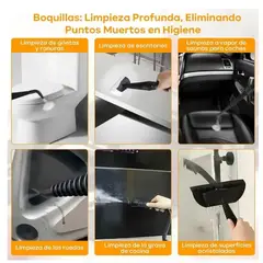 GENERICO - Limpiador A Vapor Limpieza Muebles Cocina Carro Maquina Amarillo