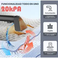 GENERICO - Aspiradora Para Limpiar Alfombras Y Manchas Heedu 1.8l+1.3l 20kpa 800w Para Hogar O Auto Oficina Neg