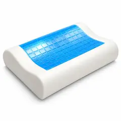 GENERICO - Almohada Cervical Ortopédica Memory Foam Con Gel Refrescante