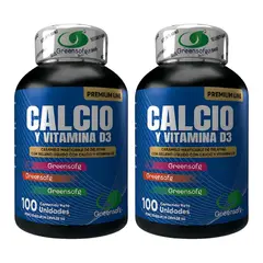 NATURAL ENERGY PRODUCTS - Calcio + Vitamina D3 de Mayor absorción Apoyo Muscular x 2 unidades