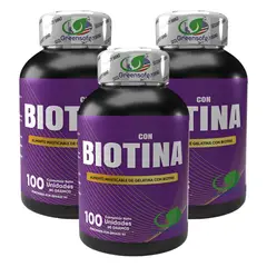 NATURAL ENERGY PRODUCTS - Biotina de Mayor absorción Cabello y Uñas Fuertes x 3 unidades