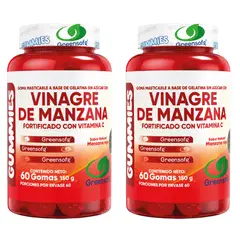 NATURAL ENERGY PRODUCTS - Gomas de Vinagre de Manzana - Metabolismo y hábitos saludables x2